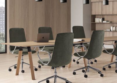 kori chairs at a table